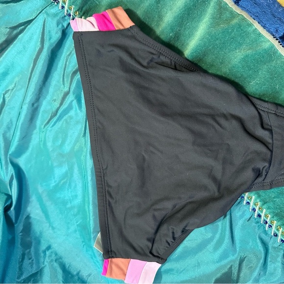 Women’s swimsuit Bottoms Robin Piccone Blue and Pink Bikini Swimwear Small 4342 - Picture 7 of 12